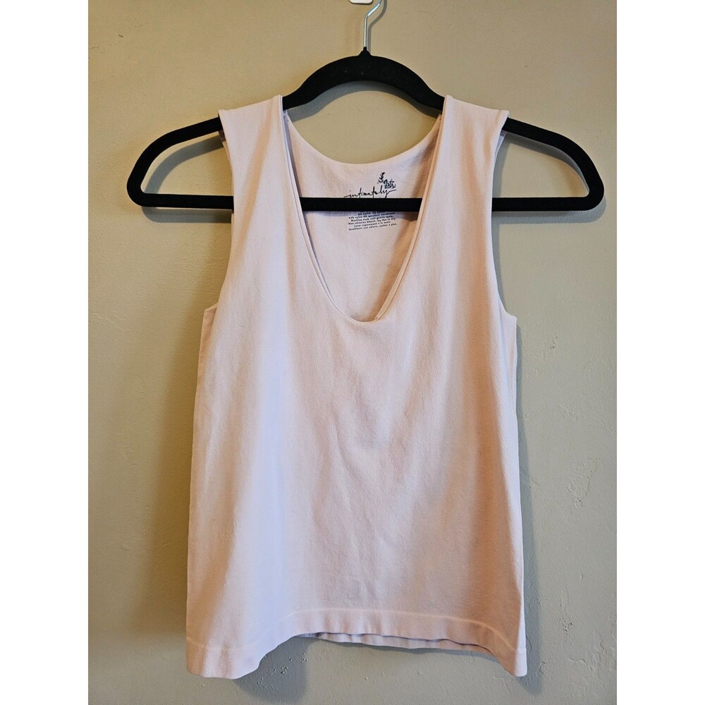 Intimately Free People Tank Top Womens M/L Scoop Neck Shelf Bra-Pink